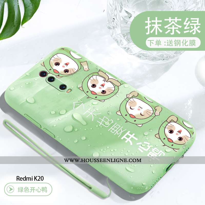 Étui Xiaomi Mi 9t Pro Légère Fluide Doux Ultra Téléphone Portable Personnalité Créatif Coque Verte