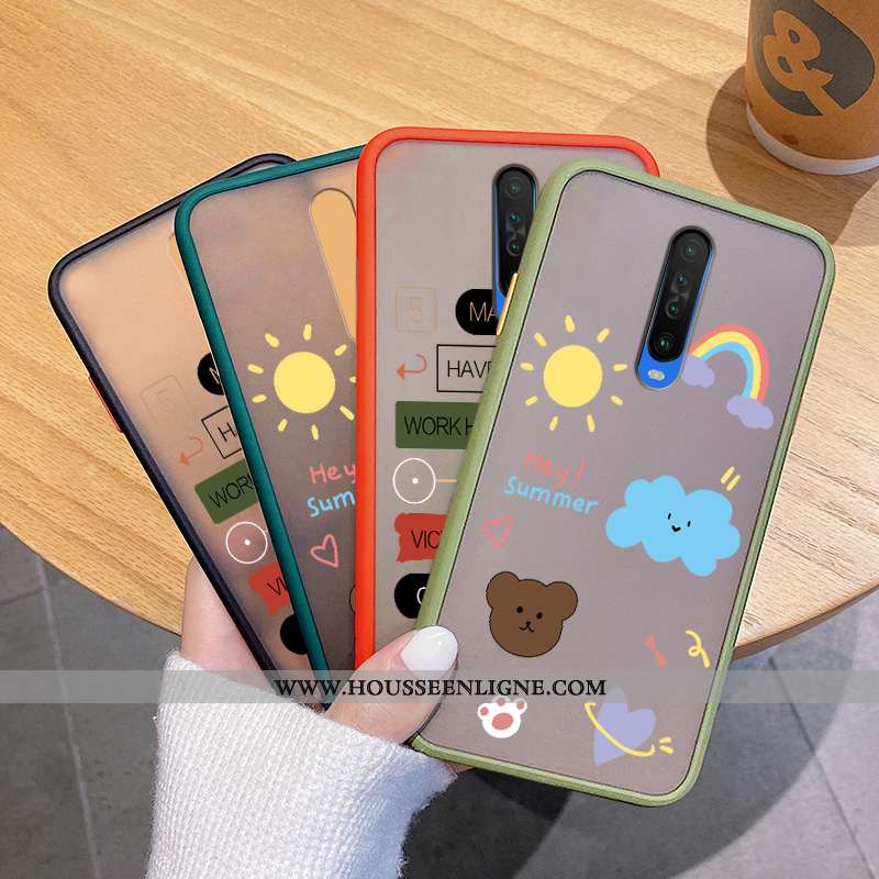 Étui Xiaomi Mi 9t Pro Légère Silicone Ultra Créatif Incassable Téléphone Portable Arc En Ciel Noir