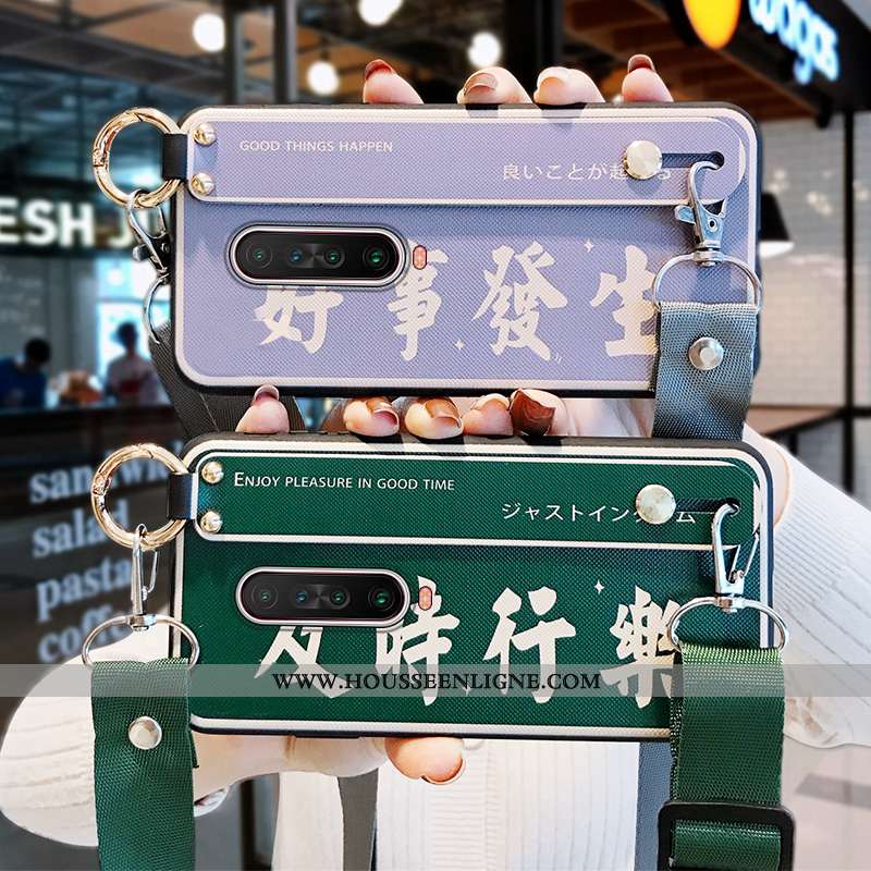 Étui Xiaomi Mi 9t Pro Ornements Suspendus Fluide Doux Petit Coque Gris Violet