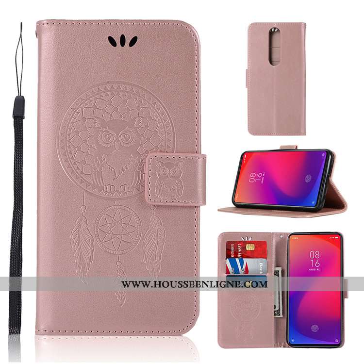 Étui Xiaomi Mi 9t Pro Personnalité Cuir Rouge Fluide Doux Coque Incassable Verte