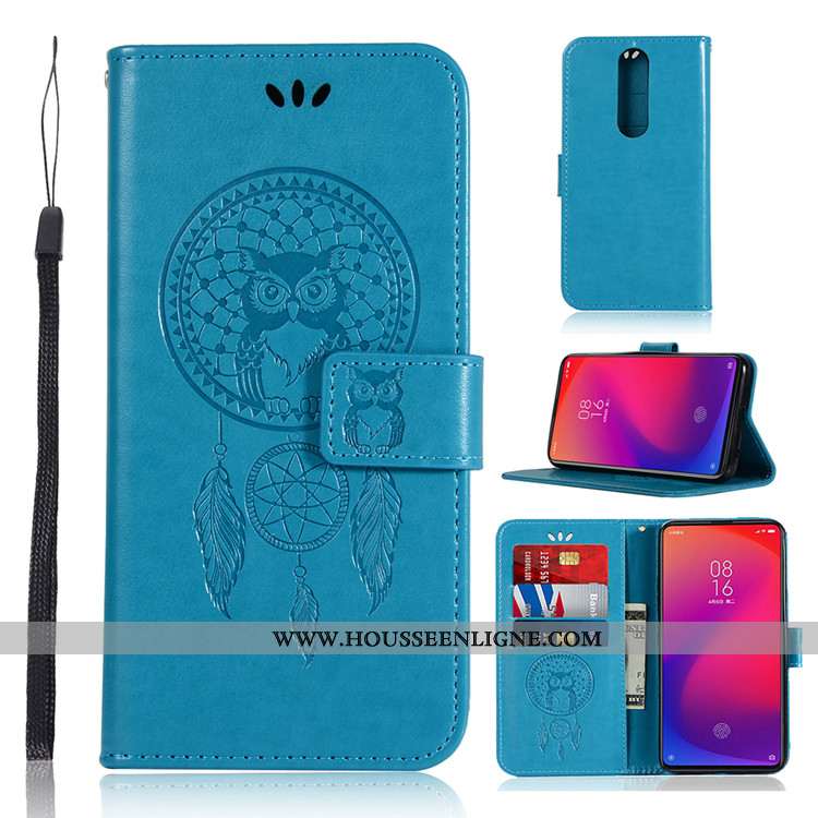 Étui Xiaomi Mi 9t Pro Personnalité Cuir Rouge Fluide Doux Coque Incassable Verte