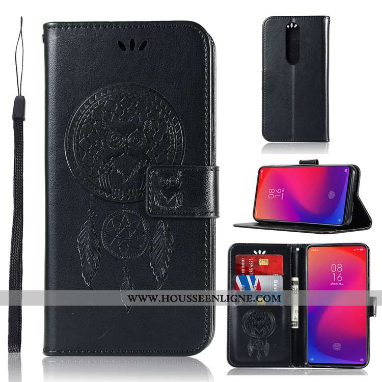Étui Xiaomi Mi 9t Pro Personnalité Cuir Rouge Fluide Doux Coque Incassable Verte