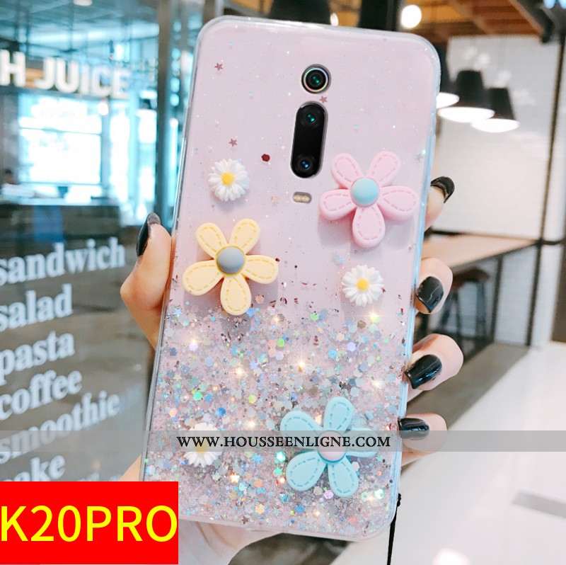 Étui Xiaomi Mi 9t Pro Protection Créatif Fleur Petit Frais Vent Blanc Blanche