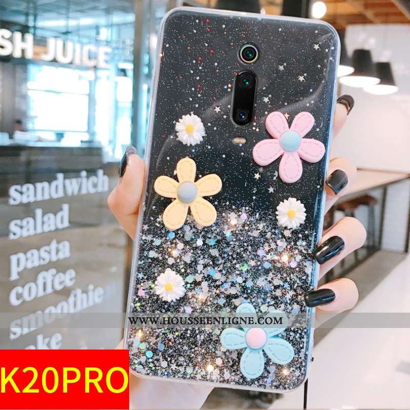 Étui Xiaomi Mi 9t Pro Protection Créatif Fleur Petit Frais Vent Blanc Blanche