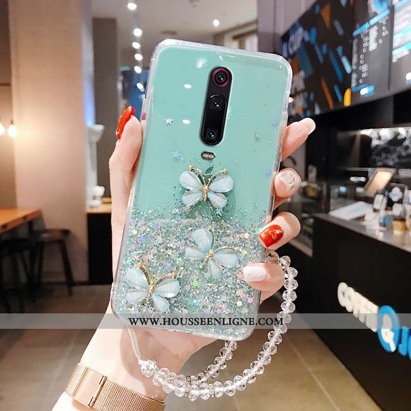Étui Xiaomi Mi 9t Pro Silicone Protection Rose Téléphone Portable Légère Transparent Rouge Verte