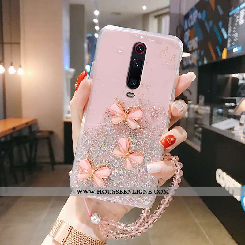 Étui Xiaomi Mi 9t Pro Silicone Protection Rose Téléphone Portable Légère Transparent Rouge Verte