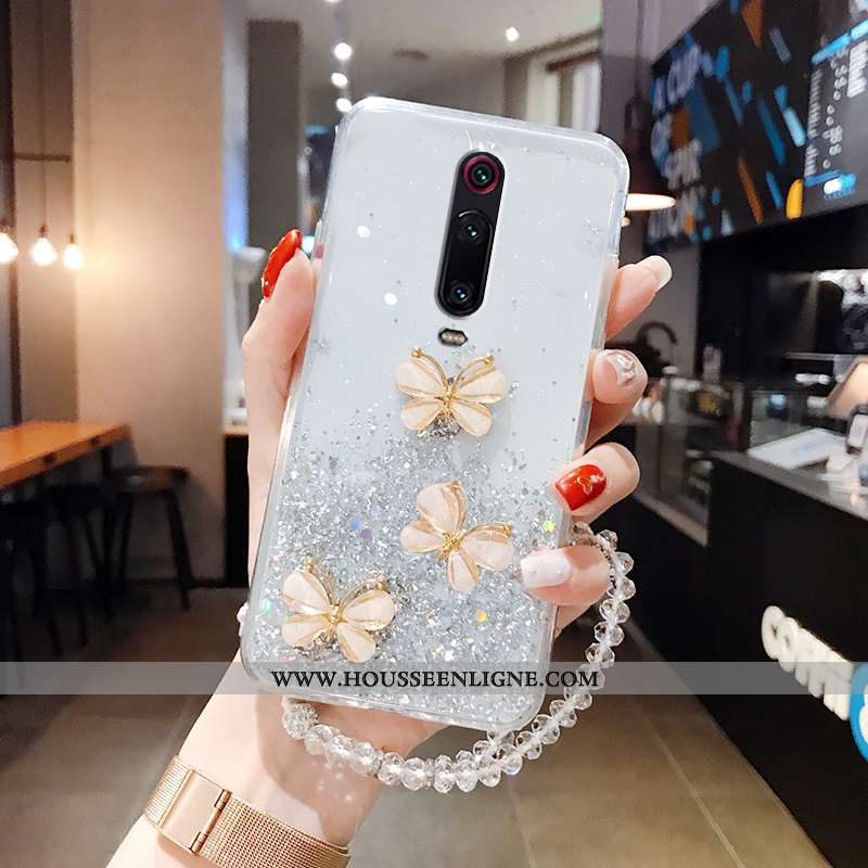 Étui Xiaomi Mi 9t Pro Silicone Protection Rose Téléphone Portable Légère Transparent Rouge Verte