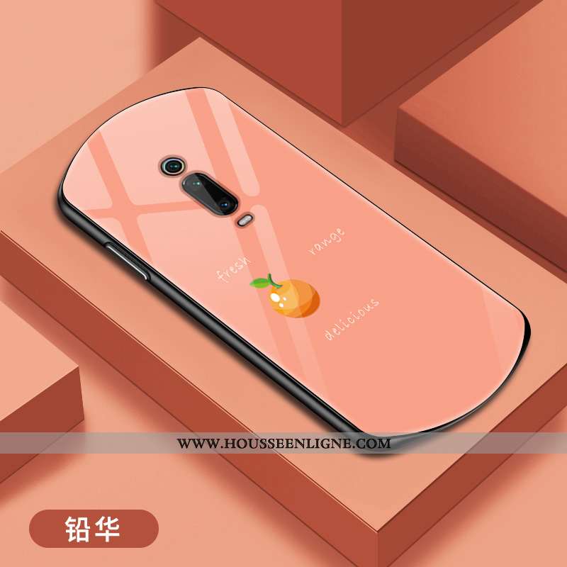 Étui Xiaomi Mi 9t Pro Verre Personnalité Incassable Téléphone Portable Protection Vert Net Rouge Ver