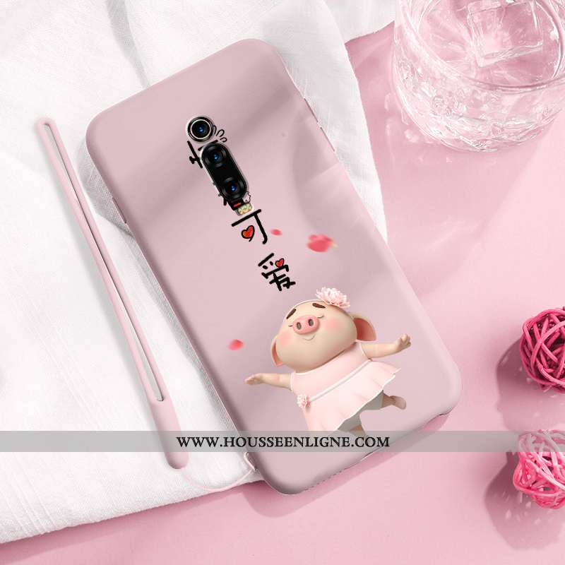 Étui Xiaomi Mi 9t Protection Personnalité Petit Ultra Téléphone Portable Créatif Coque Rose