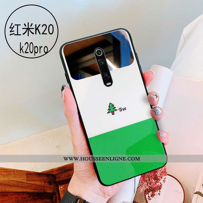 Étui Xiaomi Mi 9t Protection Verre Vert Téléphone Portable Personnalité Maquillage Coque Verte