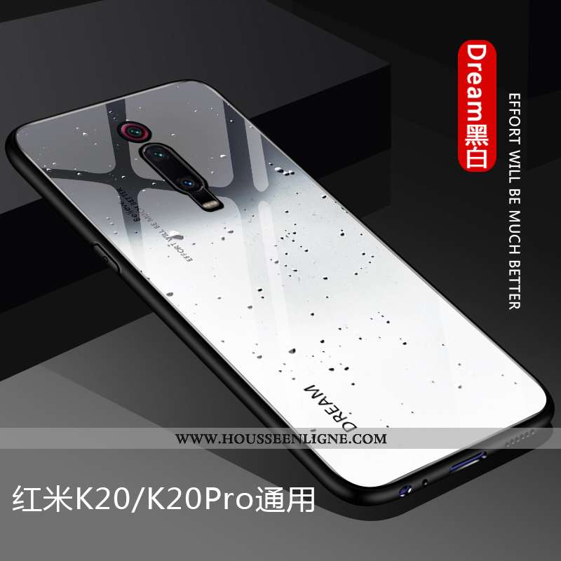 Étui Xiaomi Mi 9t Silicone Protection Bleu Amoureux Dégradé Difficile Rouge