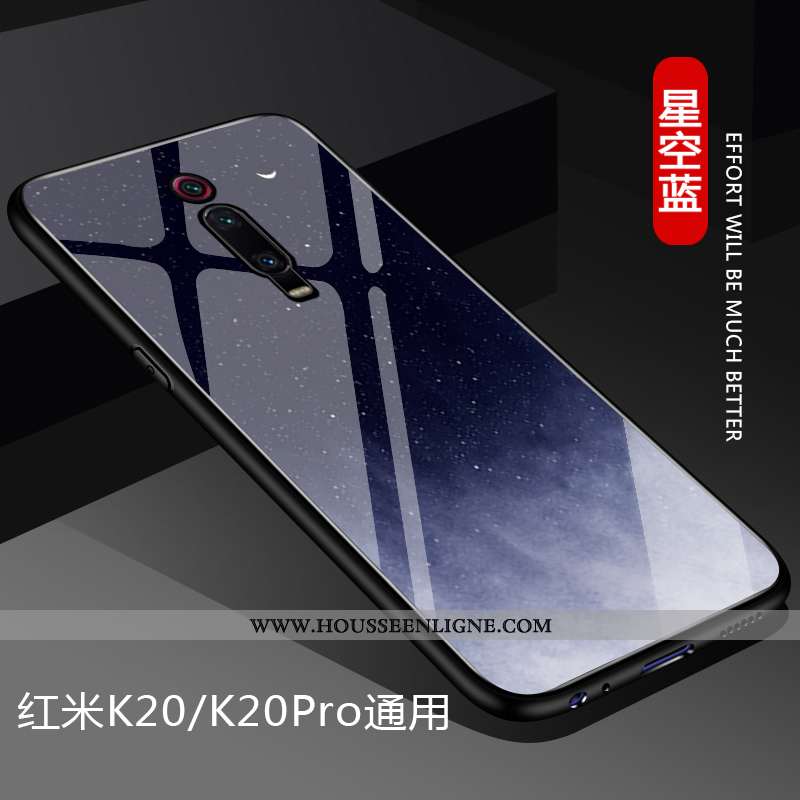 Étui Xiaomi Mi 9t Silicone Protection Bleu Amoureux Dégradé Difficile Rouge