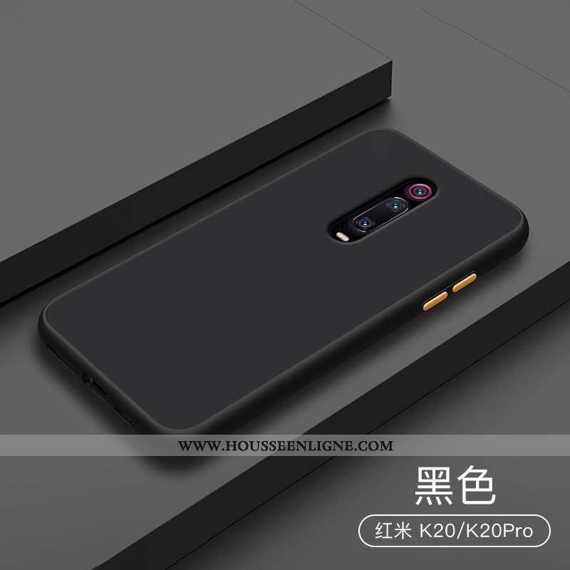 Étui Xiaomi Mi 9t Transparent Délavé En Daim Silicone Incassable Petit Protection Bleu Foncé