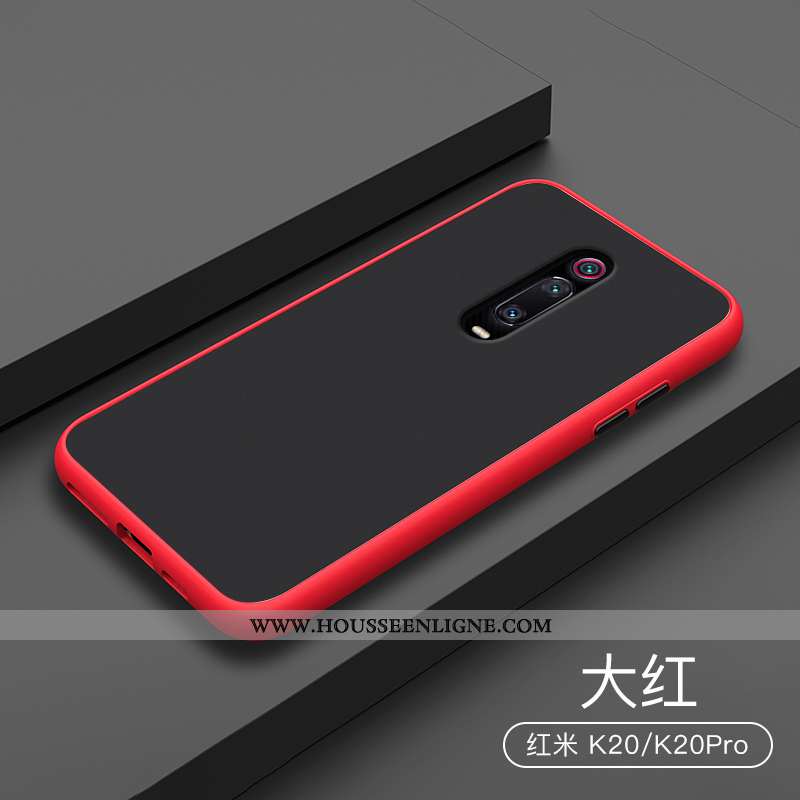 Étui Xiaomi Mi 9t Transparent Délavé En Daim Silicone Incassable Petit Protection Bleu Foncé