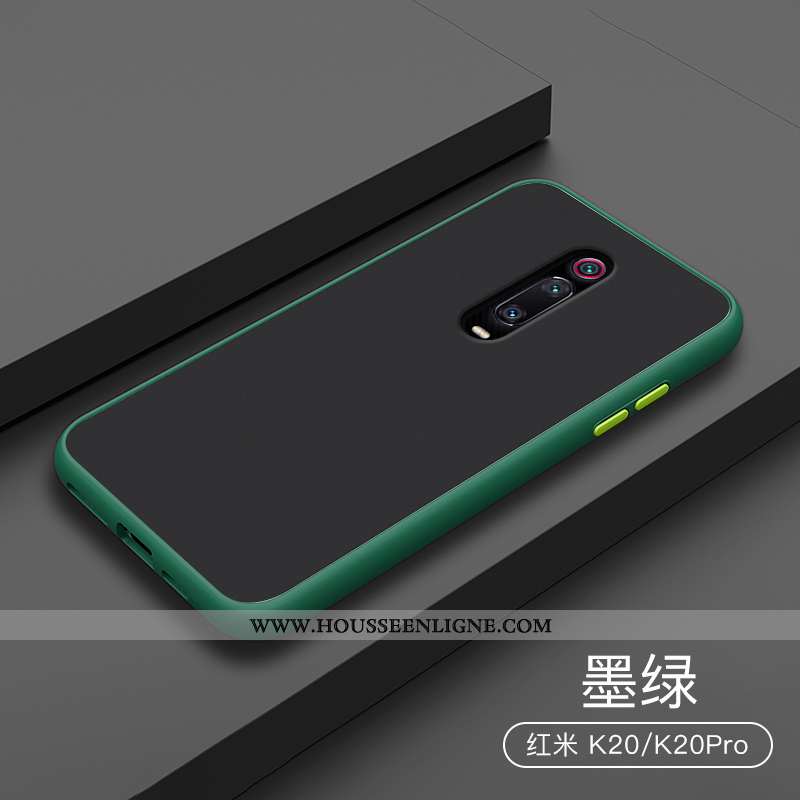 Étui Xiaomi Mi 9t Transparent Délavé En Daim Silicone Incassable Petit Protection Bleu Foncé