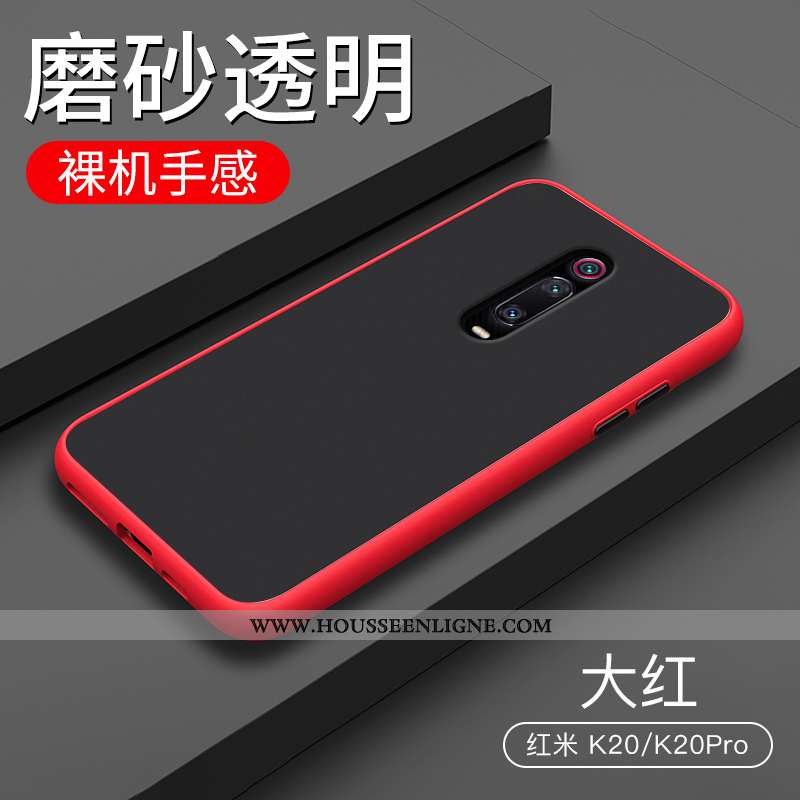 Étui Xiaomi Mi 9t Transparent Délavé En Daim Silicone Incassable Petit Protection Bleu Foncé