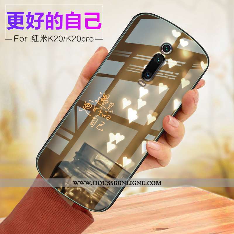 Étui Xiaomi Mi 9t Verre Fluide Doux Violet Rouge Incassable Coque