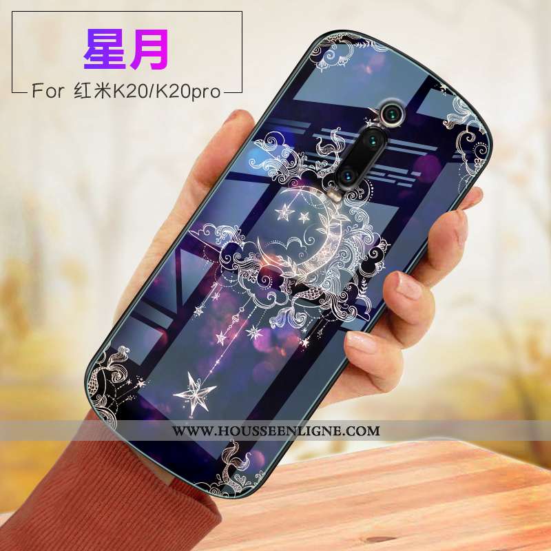 Étui Xiaomi Mi 9t Verre Fluide Doux Violet Rouge Incassable Coque
