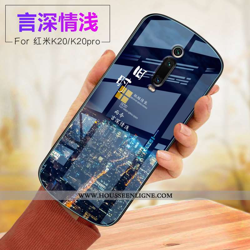 Étui Xiaomi Mi 9t Verre Fluide Doux Violet Rouge Incassable Coque