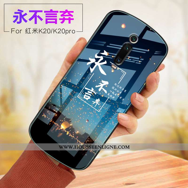 Étui Xiaomi Mi 9t Verre Fluide Doux Violet Rouge Incassable Coque