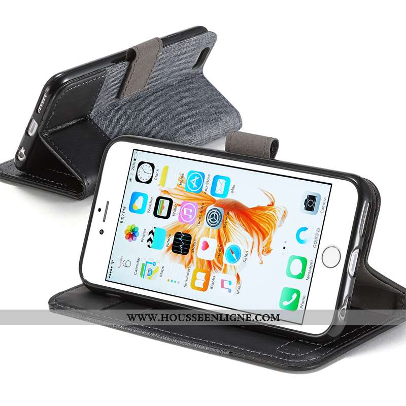 Étui Xiaomi Mi A1 Cuir Coque Toile Téléphone Portable Carte Petit Gris