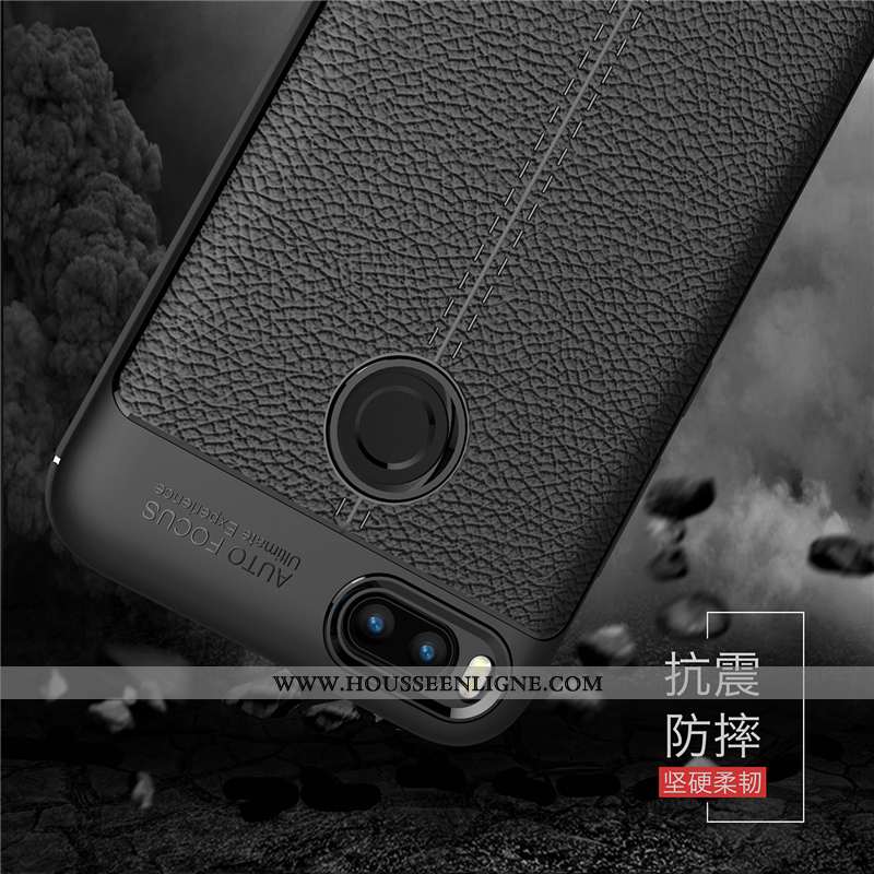 Étui Xiaomi Mi A1 Cuir Modèle Fleurie Légère Téléphone Portable Bleu Marin Petit Tendance Bleu Foncé
