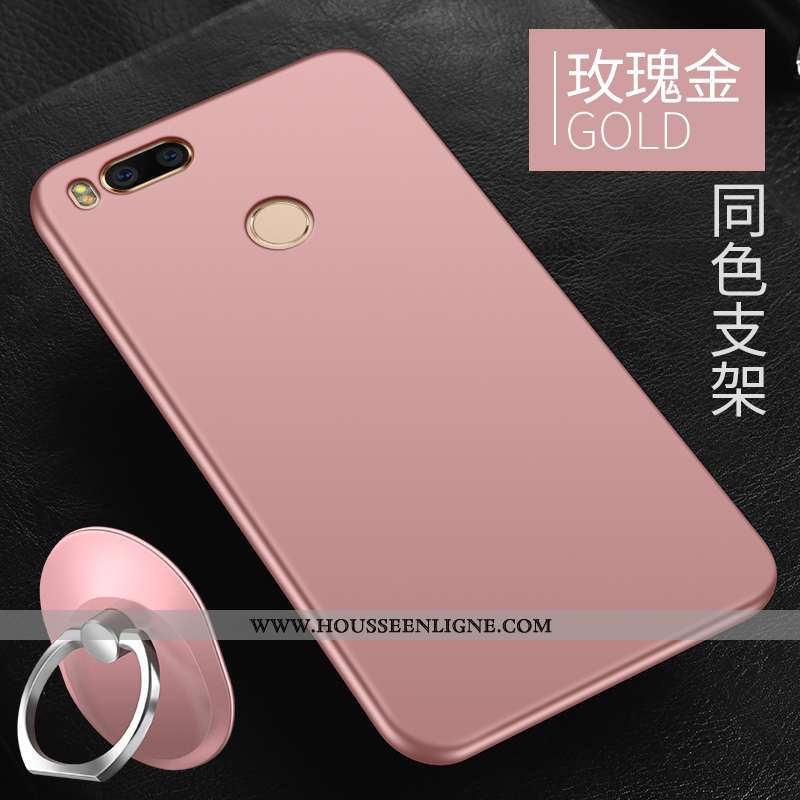 Étui Xiaomi Mi A1 Délavé En Daim Personnalité Légère Rouge Tout Compris Téléphone Portable