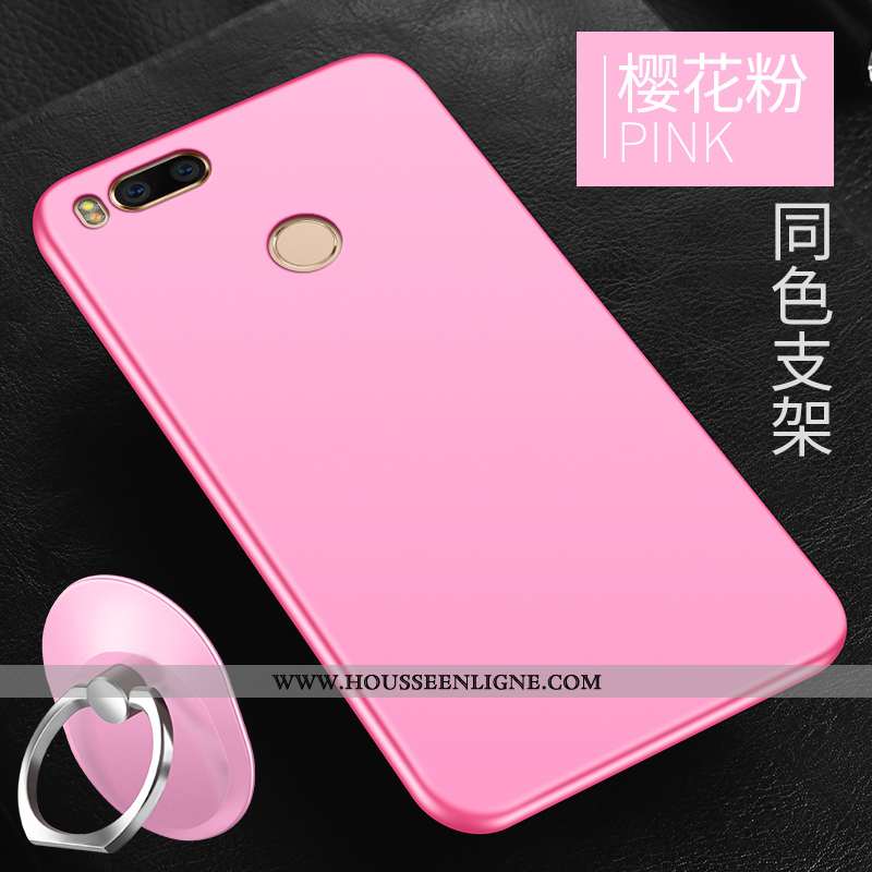 Étui Xiaomi Mi A1 Délavé En Daim Personnalité Légère Rouge Tout Compris Téléphone Portable