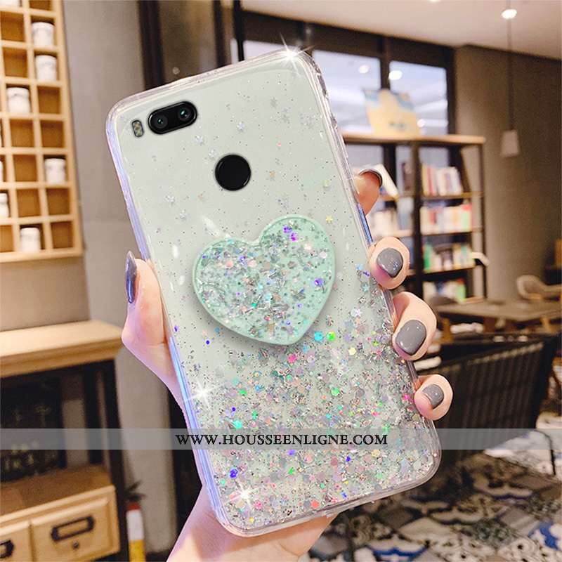 Étui Xiaomi Mi A1 Fluide Doux Silicone Créatif Rose Protection Tout Compris