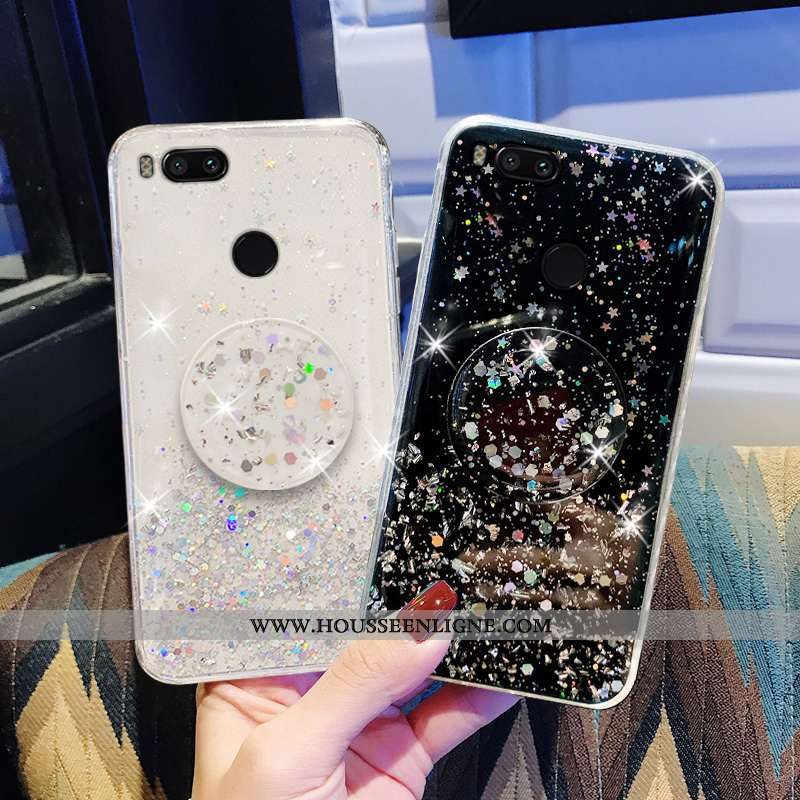 Étui Xiaomi Mi A1 Fluide Doux Silicone Créatif Rose Protection Tout Compris