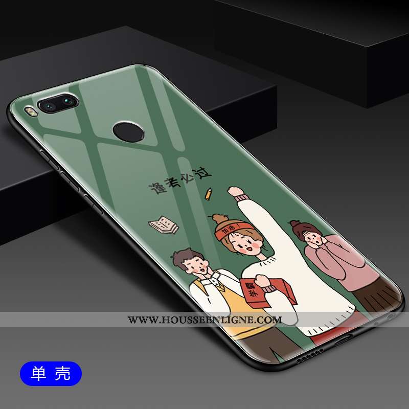 Étui Xiaomi Mi A1 Mode Protection Petit Personnalité Incassable Charmant Téléphone Portable Verte