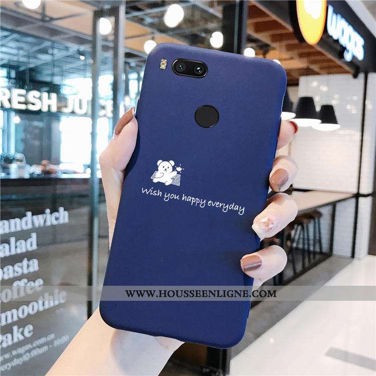 Étui Xiaomi Mi A1 Mode Protection Vin Rouge Coque Fluide Doux Silicone Ornements Suspendus Bordeaux