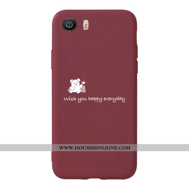 Étui Xiaomi Mi A1 Mode Protection Vin Rouge Coque Fluide Doux Silicone Ornements Suspendus Bordeaux