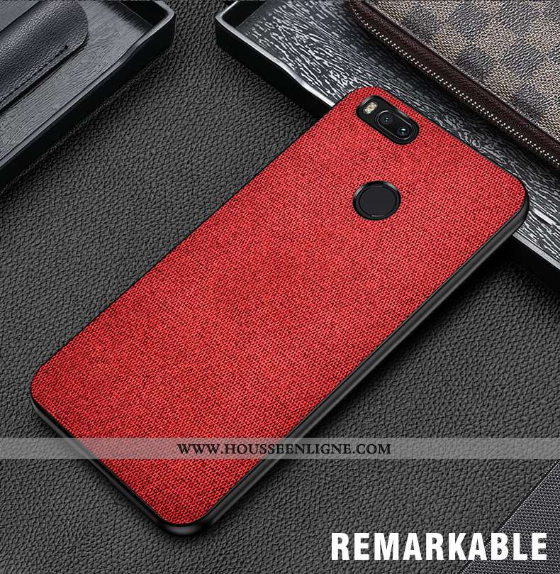 Étui Xiaomi Mi A1 Modèle Fleurie Fluide Doux Petit Protection Tout Compris Délavé En Daim Gris