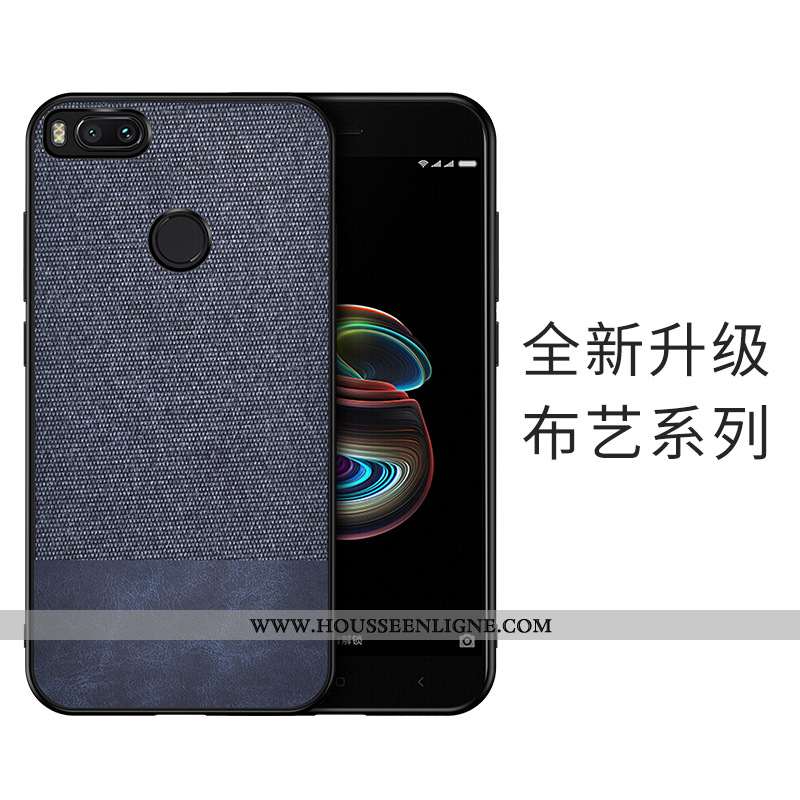 Étui Xiaomi Mi A1 Modèle Fleurie Fluide Doux Petit Protection Tout Compris Délavé En Daim Gris