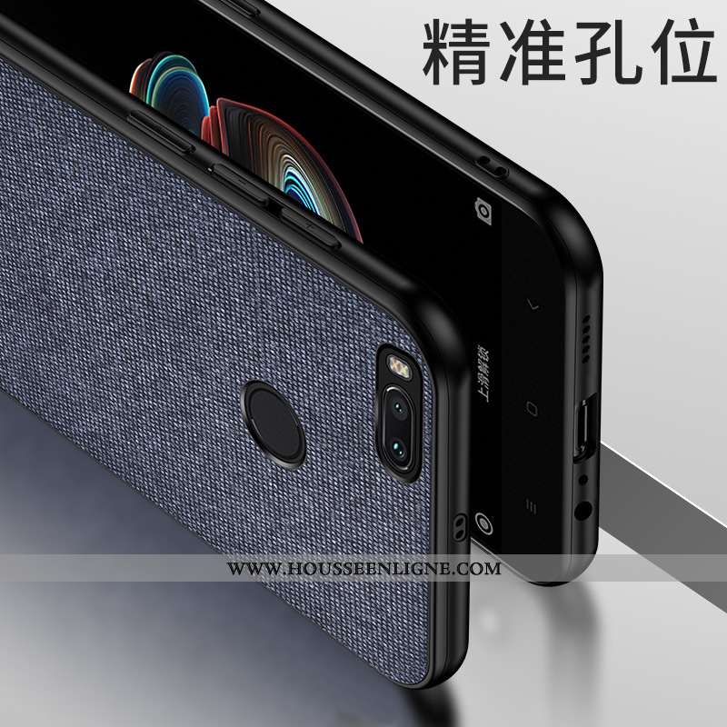 Étui Xiaomi Mi A1 Modèle Fleurie Fluide Doux Petit Protection Tout Compris Délavé En Daim Gris
