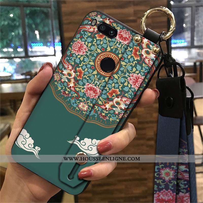 Étui Xiaomi Mi A1 Protection Ornements Suspendus Rouge Vent Fluide Doux Petit Tendance