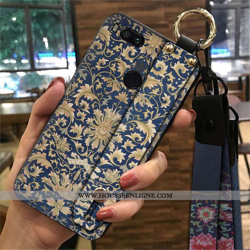 Étui Xiaomi Mi A1 Protection Ornements Suspendus Rouge Vent Fluide Doux Petit Tendance