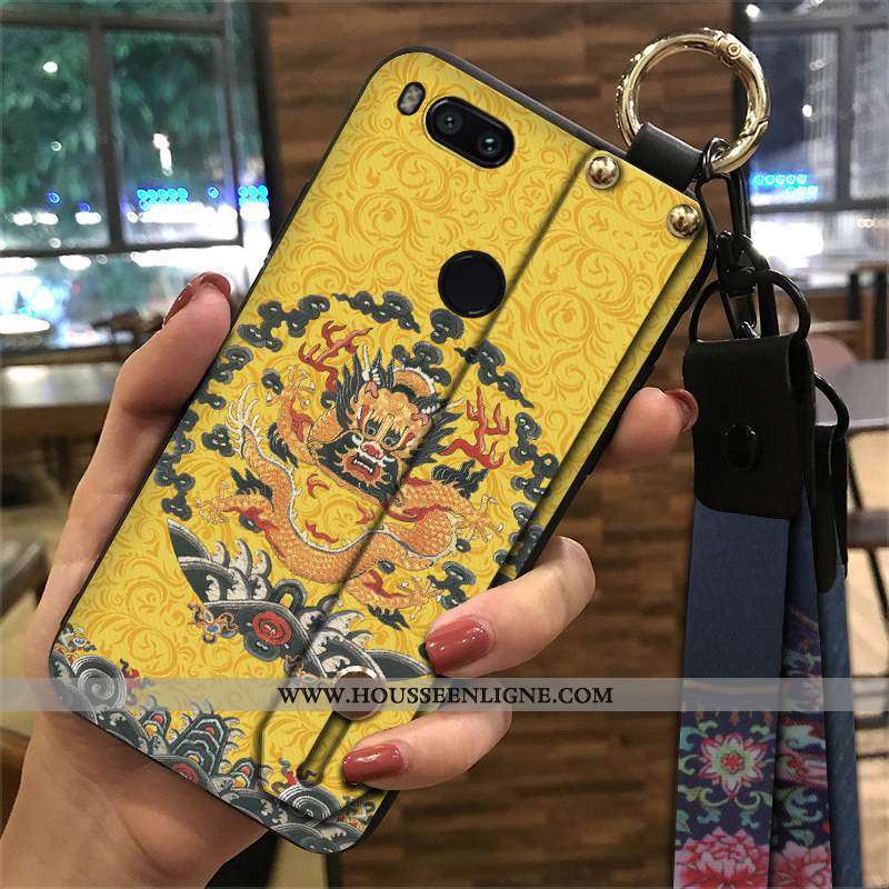Étui Xiaomi Mi A1 Protection Ornements Suspendus Rouge Vent Fluide Doux Petit Tendance
