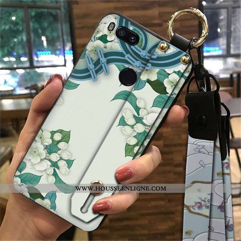Étui Xiaomi Mi A1 Protection Ornements Suspendus Rouge Vent Fluide Doux Petit Tendance