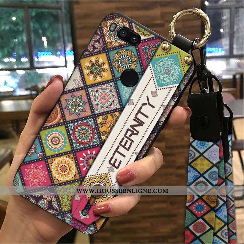 Étui Xiaomi Mi A1 Protection Ornements Suspendus Rouge Vent Fluide Doux Petit Tendance