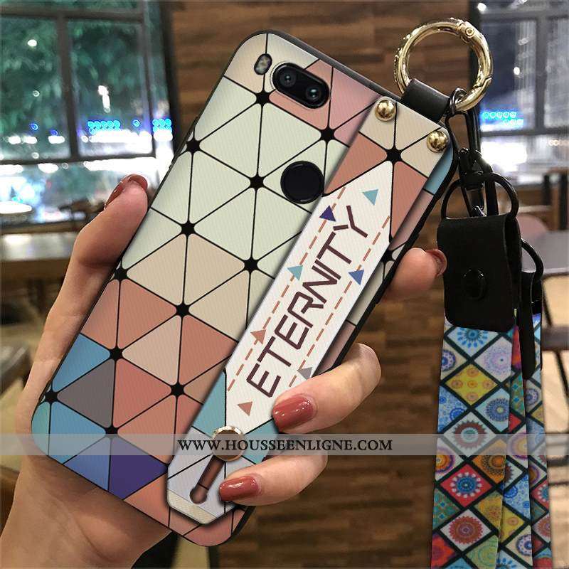 Étui Xiaomi Mi A1 Protection Ornements Suspendus Rouge Vent Fluide Doux Petit Tendance