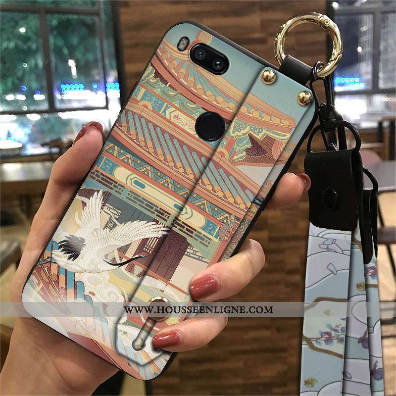 Étui Xiaomi Mi A1 Protection Ornements Suspendus Rouge Vent Fluide Doux Petit Tendance