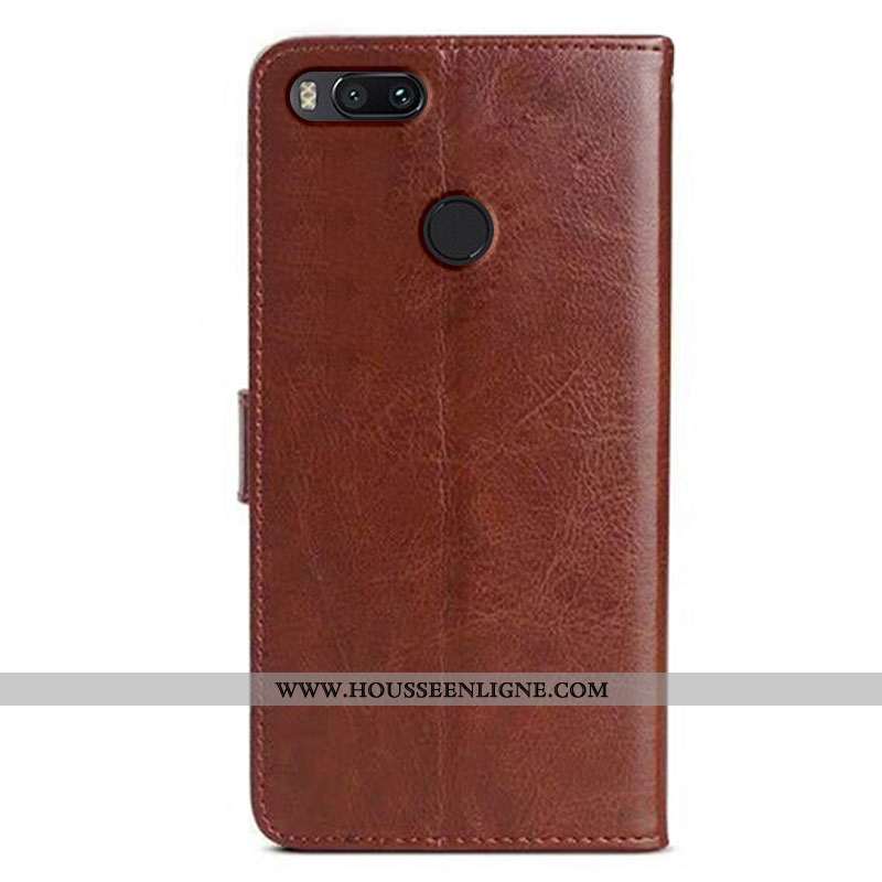Étui Xiaomi Mi A1 Silicone Protection Tout Compris Légère Luxe Tempérer Simple Rouge