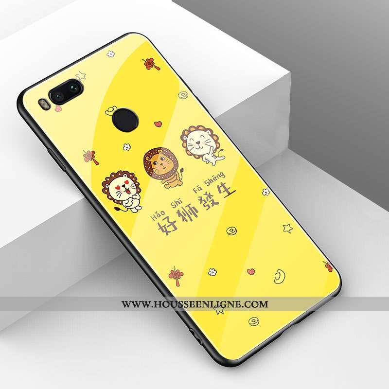 Étui Xiaomi Mi A1 Tendance Fluide Doux Mode Simple Petit Dessin Animé Net Rouge