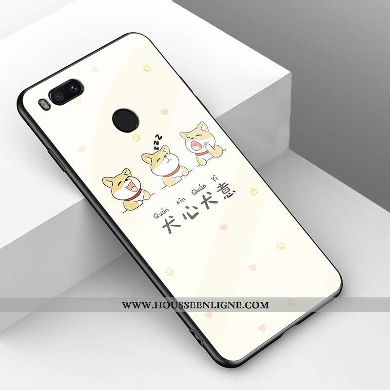 Étui Xiaomi Mi A1 Tendance Fluide Doux Mode Simple Petit Dessin Animé Net Rouge