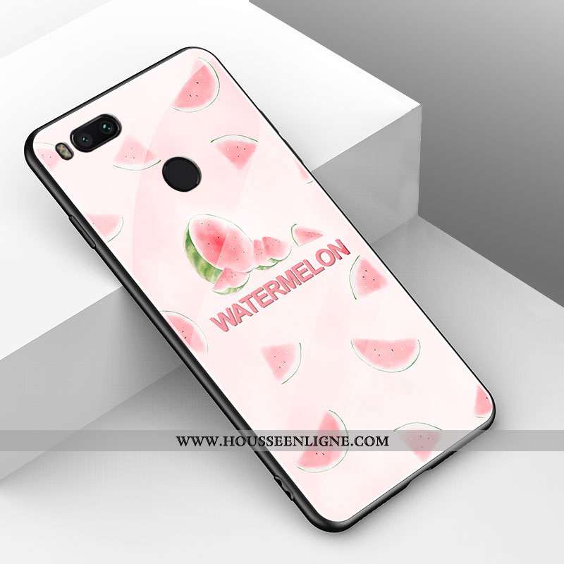 Étui Xiaomi Mi A1 Tendance Fluide Doux Mode Simple Petit Dessin Animé Net Rouge