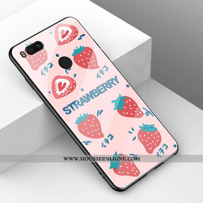 Étui Xiaomi Mi A1 Tendance Fluide Doux Mode Simple Petit Dessin Animé Net Rouge
