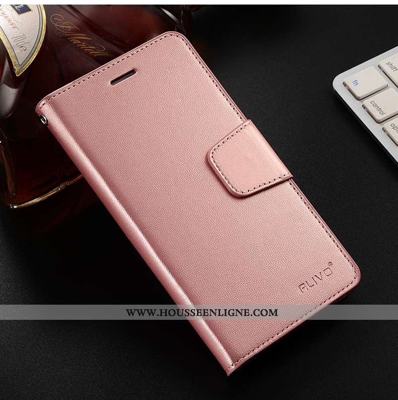 Étui Xiaomi Mi A1 Ultra Légère Fluide Doux Protection Rose Cuir Incassable