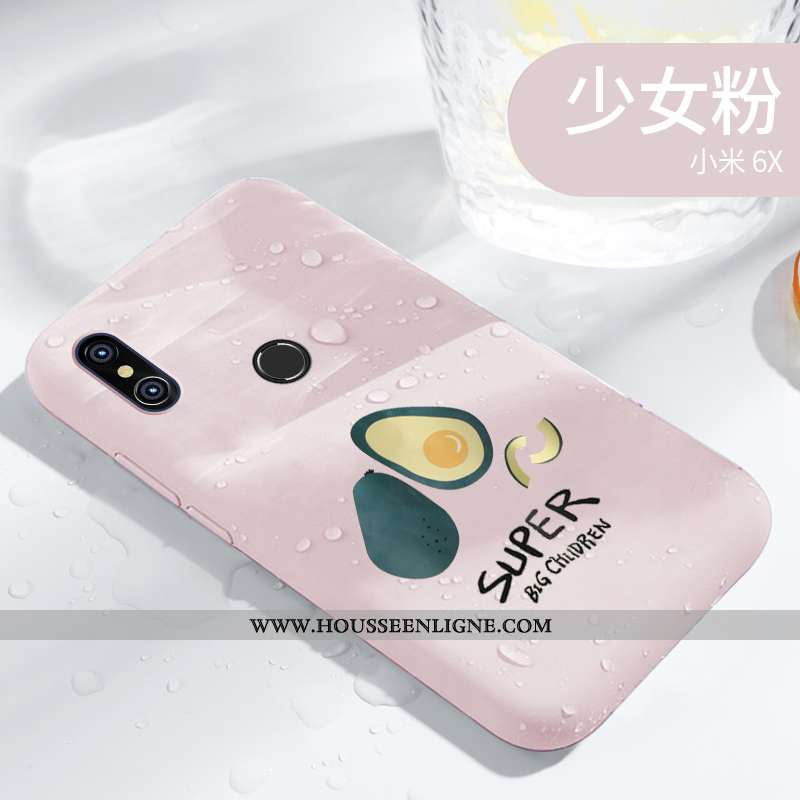 Étui Xiaomi Mi A2 Délavé En Daim Personnalité Petit Coque Tempérer Créatif Verte
